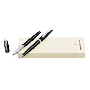 Parure Islington Noir (stylo bille & stylo roller)