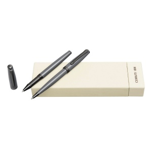 Parure Islington Gris (stylo bille & stylo roller)
