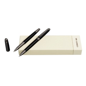 Parure Holborn Noir & Gun (stylo bille & stylo roller)