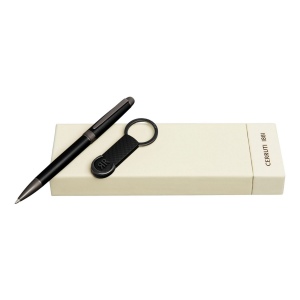 Parure CERRUTI 1881 (stylo bille & porte-clefs)