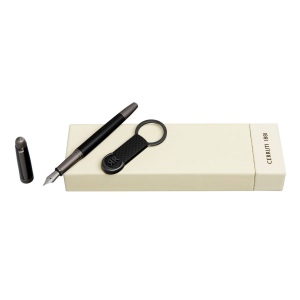 Parure CERRUTI 1881 (stylo plume & porte-clefs)