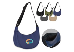 Sac à bandoulière demi-lune en R-PET 600D enduit de PU