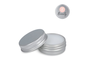 Baume à lèvre rond en boite  en aluminium recyclé