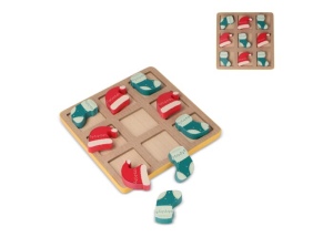 InSideOut  Tic-tac-toe de Noël en bois
