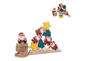 InSideOut  Jeu d'équilibre du Père Noël en bois