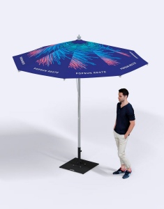 Parasol rond aluminium de 2,7m de diamètre