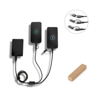 BERTOZZI. Câble USB 6-en-1 ultrarapide en aluminium et PET recyclé