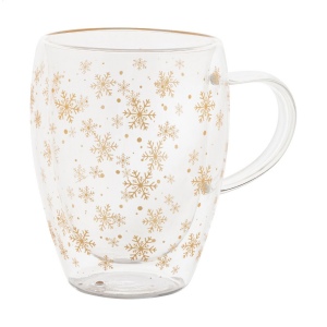 Snostro Mug thermos de Noël en verre