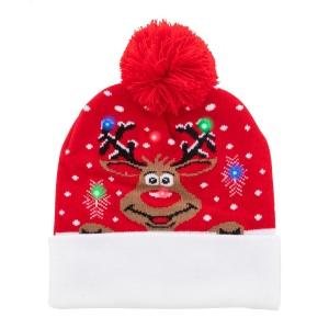 Norrsken Chapeau d'hiver LED de Noël, renne