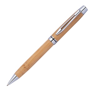 Stylo à bille en bois avec applications en métal