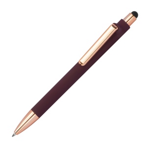 Stylo à bille caoutchouté