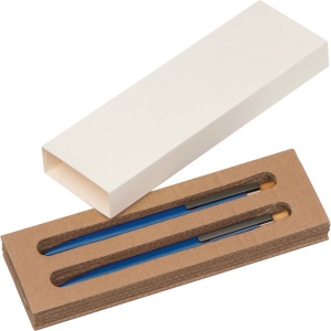 Set d'écriture avec stylo à bille et porte-mine en aluminium recyclé