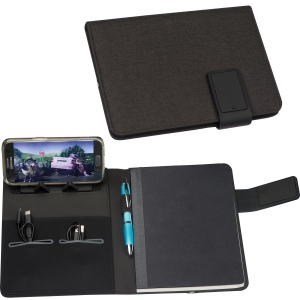 Carnet A5 avec chargeur et LED