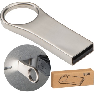 Clé USB en métal d'une capacité de 8 GO