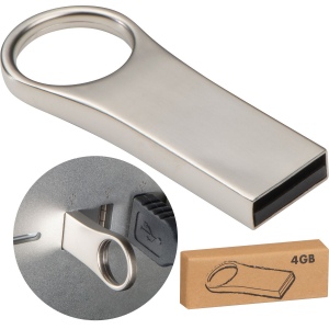 Clé USB en métal d'une capacité de 4 GO