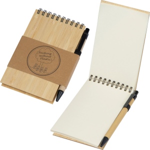 Carnet de notes en bambou