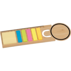 Marque-page avec notes autocollantes