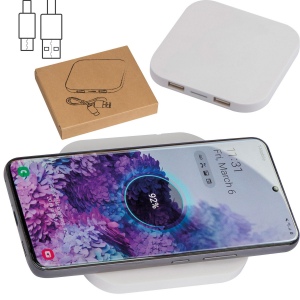 Chargeur sans fil avec 2 ports USB