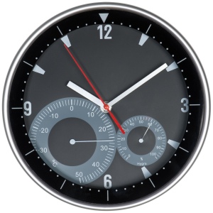 Horloge avec thermomètre et hygromètre