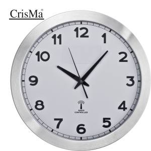 Horloge radio-pilotée en métal