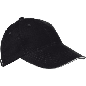 Casquette '6 Panel' 'Sandwich' 'heavy-brushed'