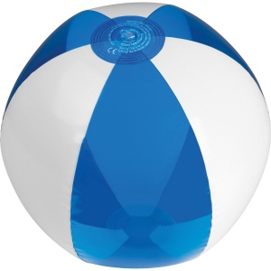 Ballon de plage bicolore coloré/transparent