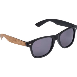 Lunettes de soleil avec branches recouvertes de liège