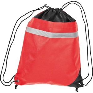 Sac de gym Non-Woven avec bande réfléchissante