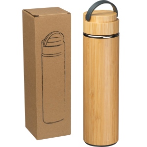 Gourde en acier inoxydable bambou