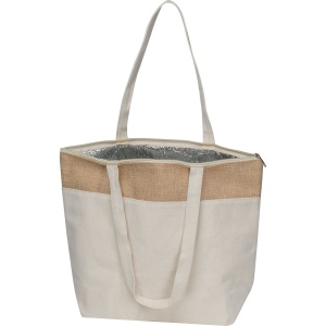 Sac isotherme en coton et jute