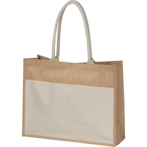 Sac à jute avec poche frontale