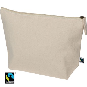 Trousse de toilette en coton issu du commerce équitable