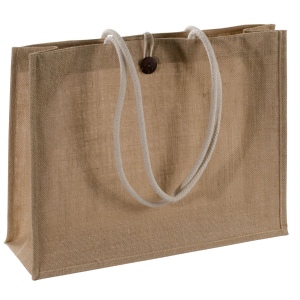 Très grand sac de jute en couleur naturelle