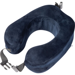 Coussin en peluche avec large bande de fermeture