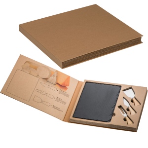 Set pour fromage avec plateau en ardoise