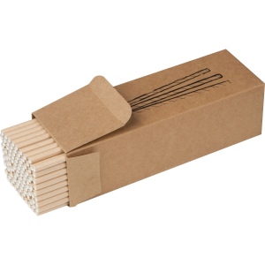 Lot de 100 pailles en papier