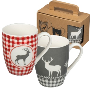 Lot de 2 tasses de Noël