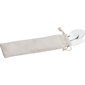 Set de couverts dans une pochette en coton