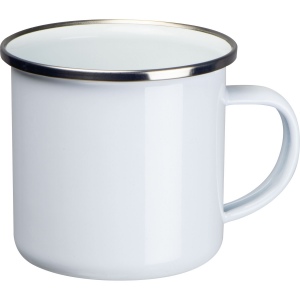 Tasse en émail rétro