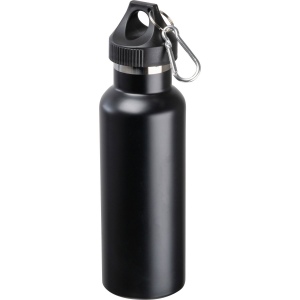Bouteille isolante sous vide, mate, 750ml avec mousqueton