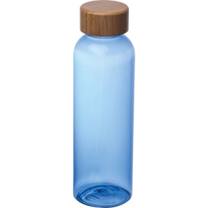 Gourde en PET avec couvercle en bambou, 500ml