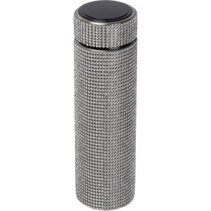 Grande gourde en acier inoxydable avec accents en strass