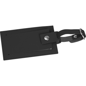 Étiquette de valise en similicuir