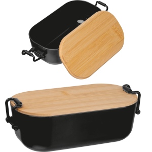 Lunchbox avec couvercle en bambou et fermeture à étrier