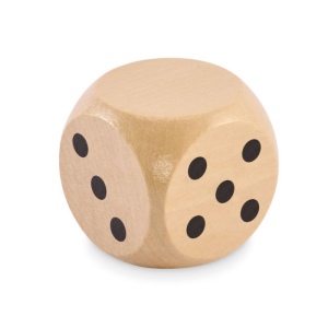 DADO - Dés en bois Schima de 5cm dia