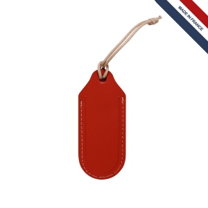 Porte-étiquette cuir régé.
