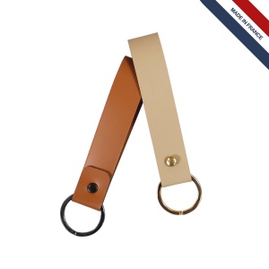 Porte-clés cuir régé.