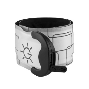Bracelet slap LED rechargeable MetMaxx