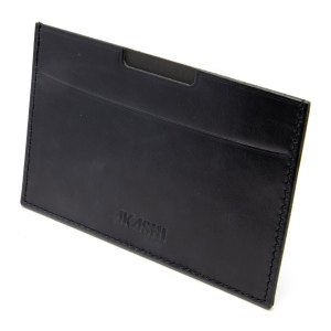 PORTE CARTE GRISE & DOCUMENTS EN CUIR VERITABLE NOIR