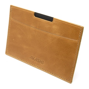 PORTE CARTE GRISE & DOCUMENTS EN CUIR VERITABLE MARRON CLAIR